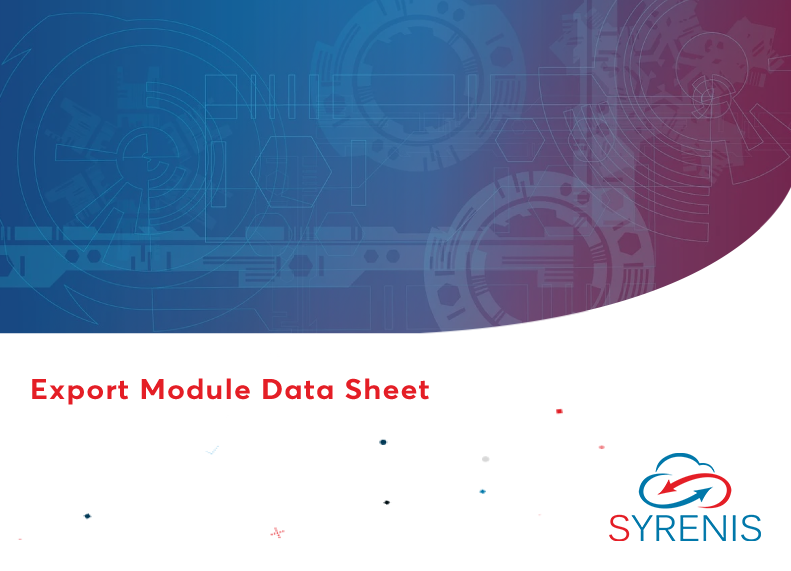 Export Module Data Sheet